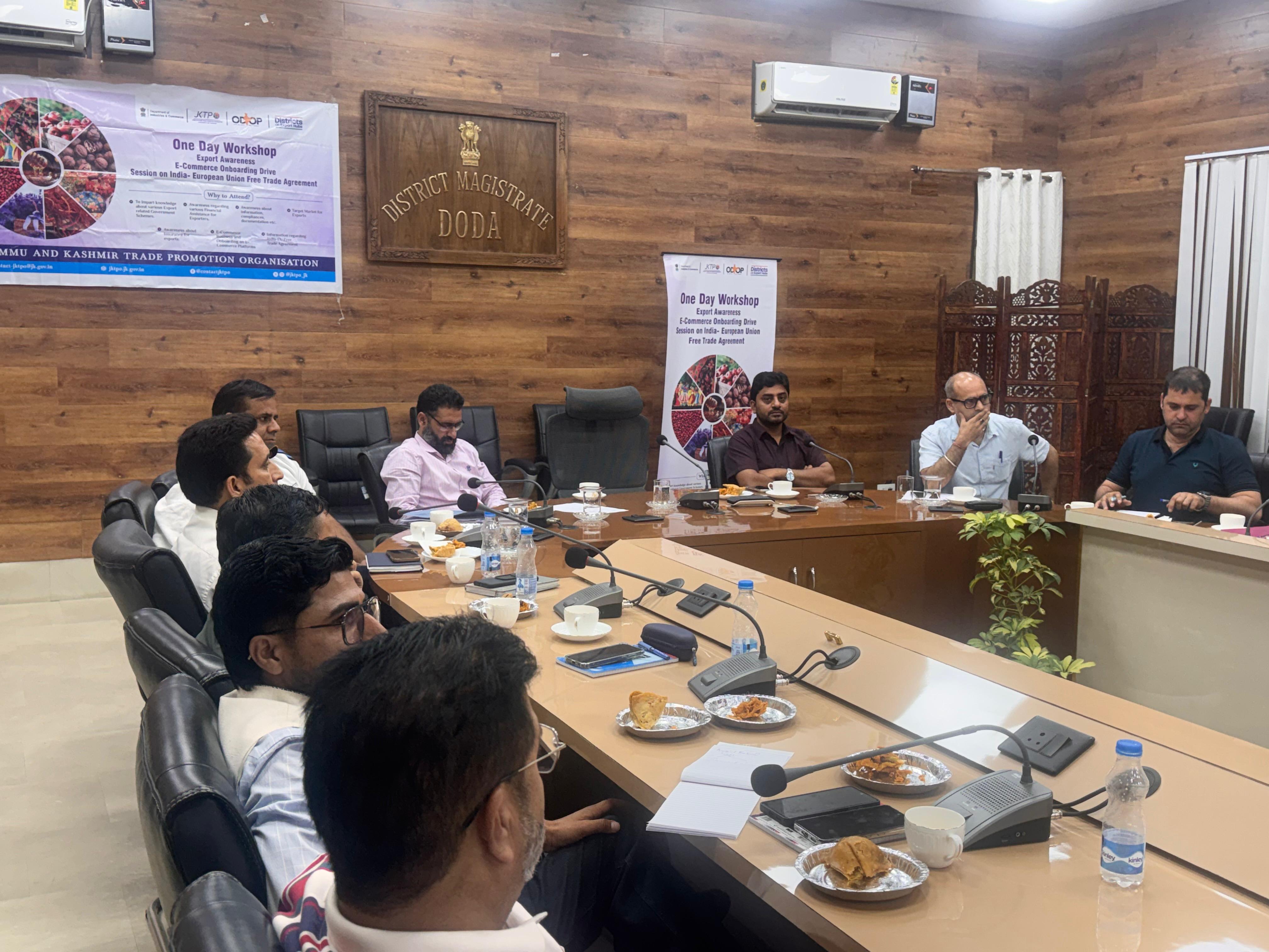 Session on Marketing and E-Commerce at Doda and Kishtwar Distt. of J&k